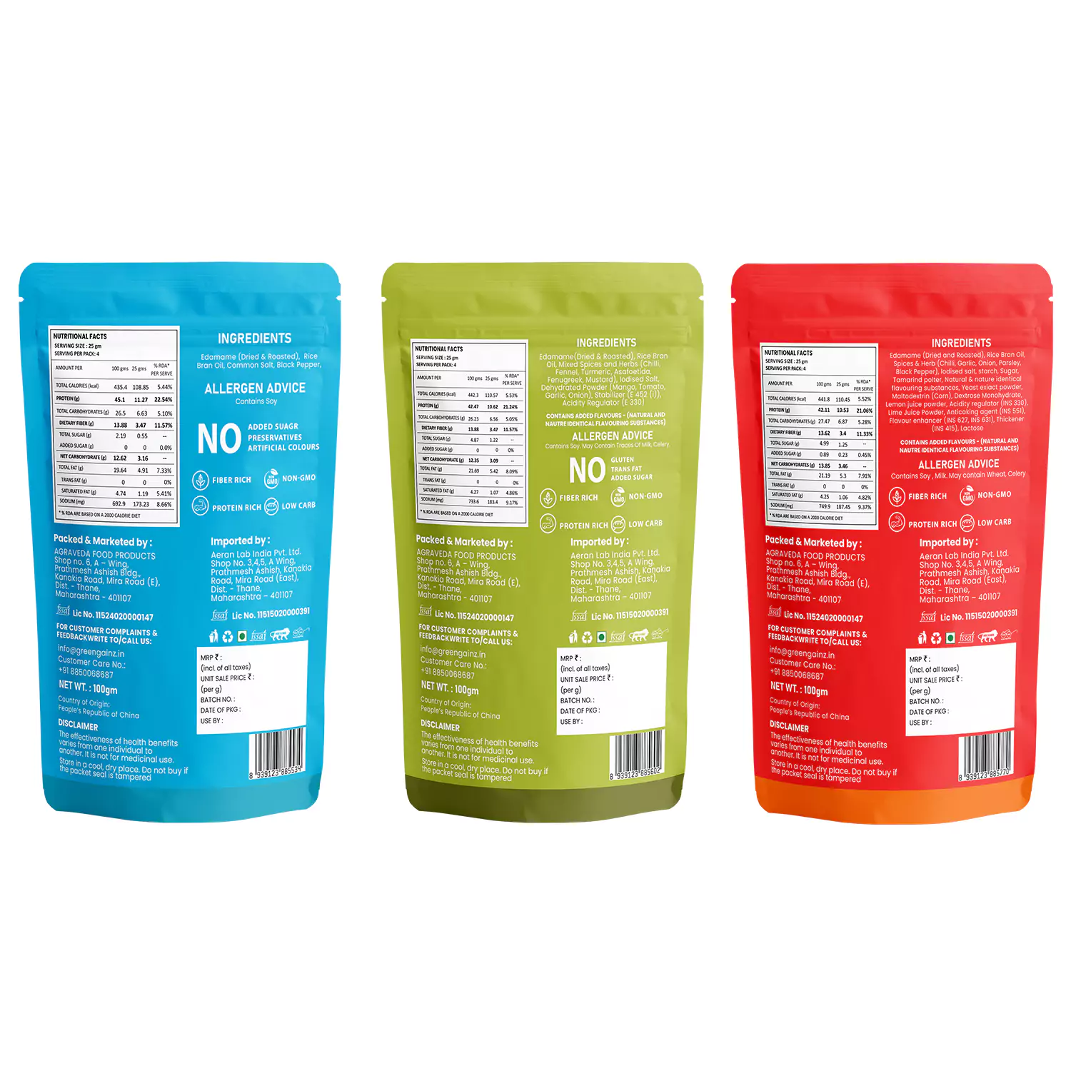 Edamame Assorted Flavours – Pack of 6(100gm each) - Healthy Snacks for Adults - Image 9