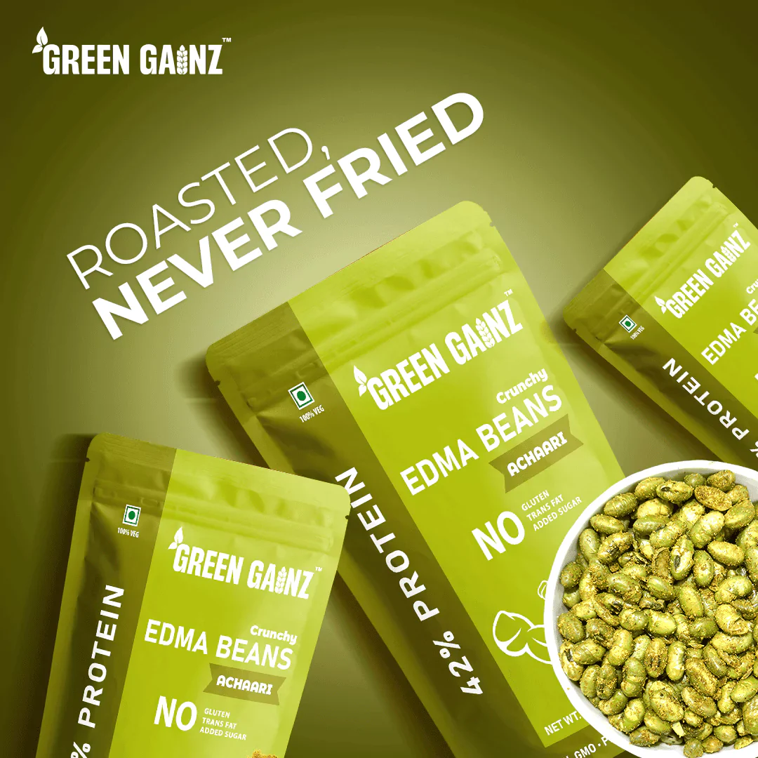 Edamame Achaari – Pack of 6(100gm each) - Healthy High Protein Namkeen Snacks - Image 3
