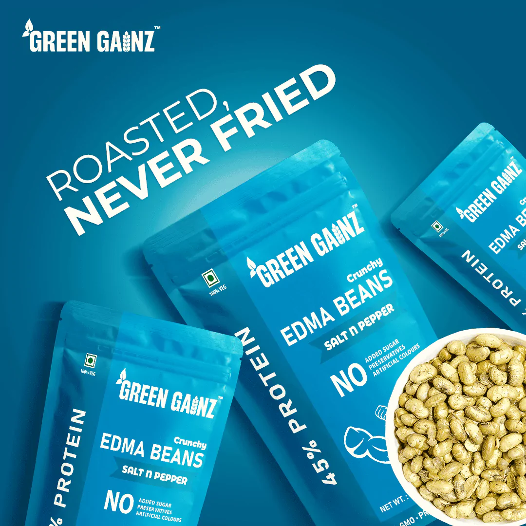 Edamame Salt n Pepper – Pack of 9(100gm each) - Healthy Protein Rich Snack Pack - Image 3